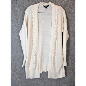 Simply Vera Vera Wang Cardigan Sweater Women Small Ivory